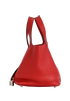 Picotin 18 In Clemence Rouge Grenat, &pound;2,500, Handbags, Red, Leather, Bottom view